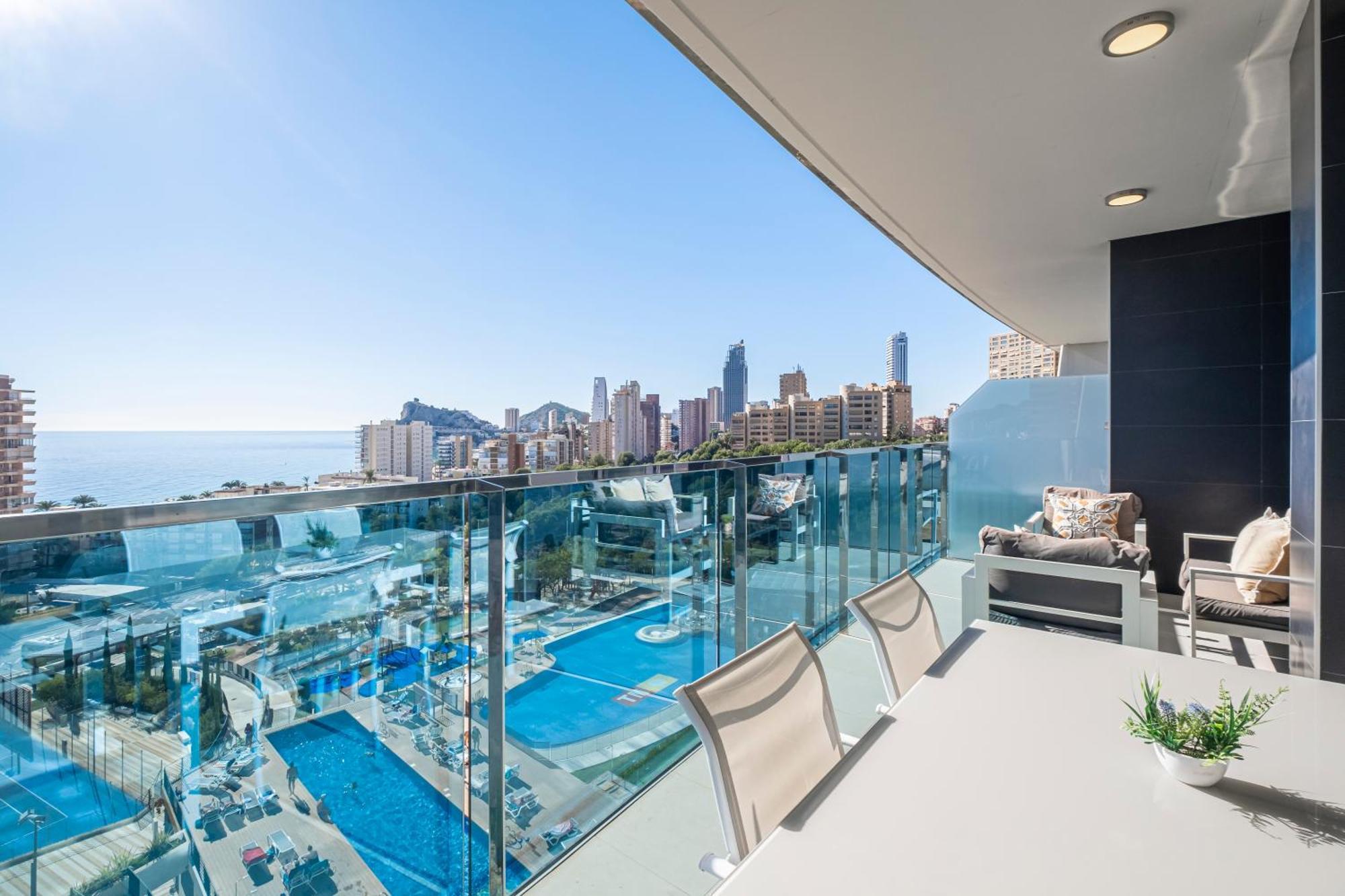 Sunset Drive Resort Apartment 4-8 Poniente Beach Benidorm Exteriör bild